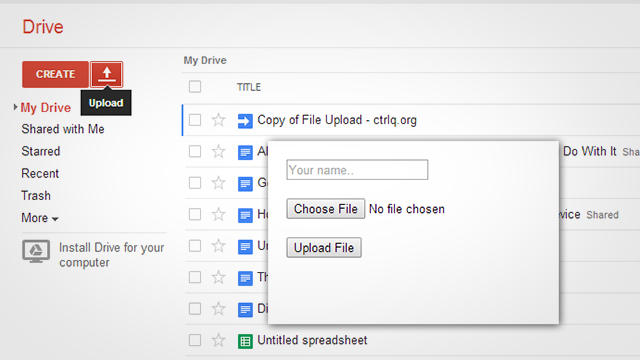 Allow Others To Upload Files To Your Google Drive With This Script