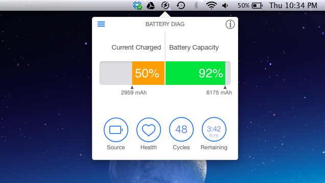 Battery Diag Is A Pretty, Informative Battery Monitor For Your MacBook