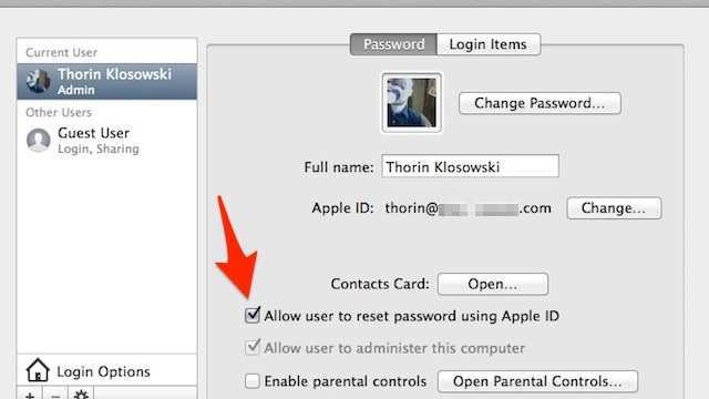 Link Your Apple ID To Your Mac’s User Account For Easy Password Resets