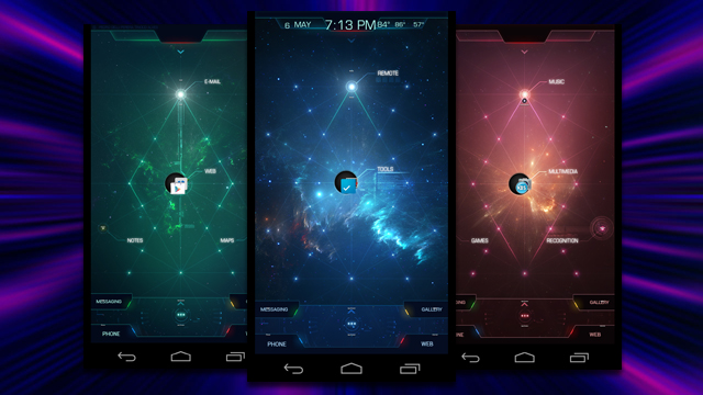 The Space Android Home Screen