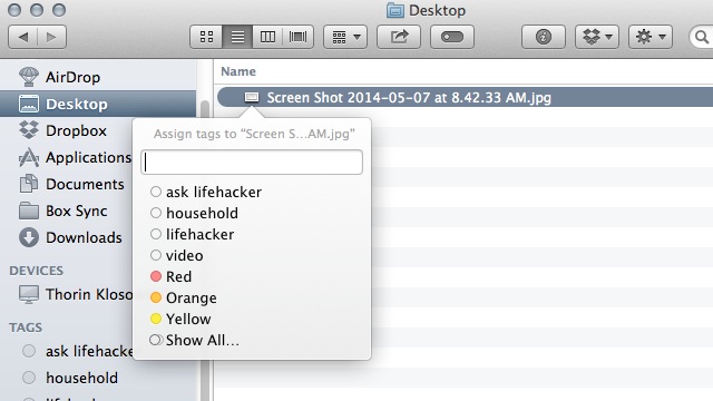Quickly Add Tags In Finder With A Keyboard Shortcut