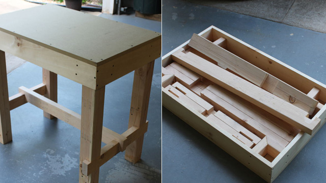 Build A Collapsible Workbench For Easy Storage Anywhere
