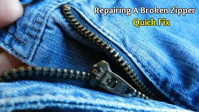 Fix A Zipper That’s Gone Off The Tracks With A Few Stitches