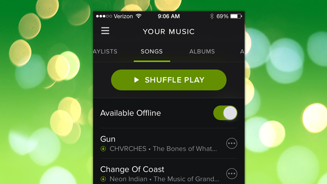 Spotify Can Now Sync All Your Music For Offline Listening In One Tap