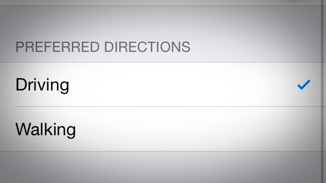 Set Walking Directions As The Default In Apple Maps