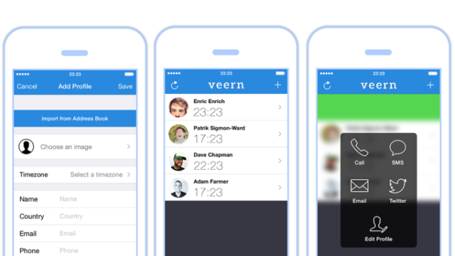 Veern Makes A Timezone-Based Contact List For Quick Communication