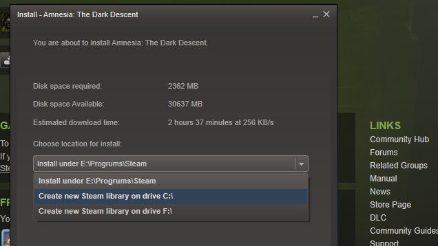 Steam Now Allows You To Preload Games To Any Folder