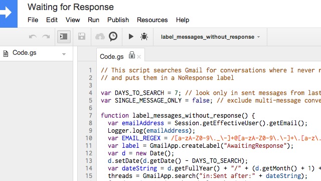 Find Unanswered Emails With A Google Apps Script