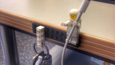 LEGO Figures Make Perfect Cable Holders