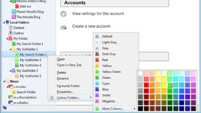 Color Folders Makes Organising Mail In Thunderbird Easy