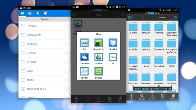 Sign Into Multiple Dropbox Accounts On Android With ES File Explorer