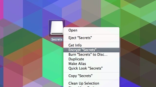 Encrypt A USB Stick In Finder With A Click