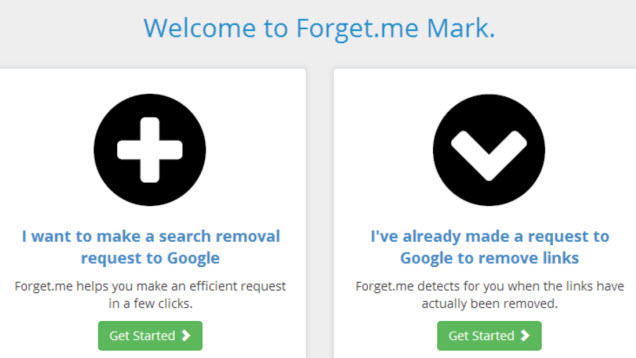 Forget.me Helps Remove You From Google Search Results