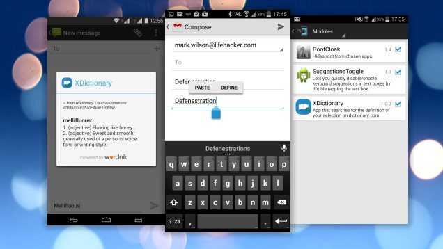 XDictionary Xposed Module Gives Android A System-Wide Dictionary
