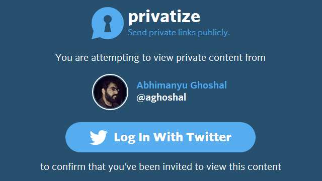 Privatize Tweets Links That Only Users You Mention Can Open