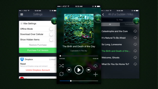 Vibe Cloud Music Player Plays Your Music From Dropbox And Google Drive