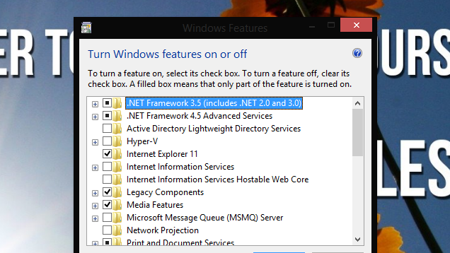 This List Details All The Windows Features You Can Safely Disable