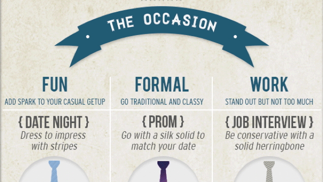 Know The Right Tie For Any Event With This Infographic