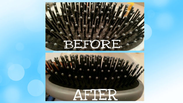 Thoroughly Clean A Hair Brush With A Toothbrush