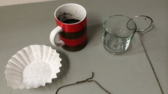 Make A DIY Coffee Plunger From Hotel Room Materials