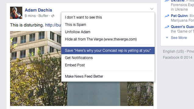 Facebook Introduces Save, Bookmarks Interesting Articles To Read Later