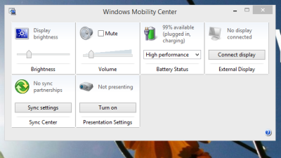 Control All Your Laptop’s Hardware From The Windows Mobility Center