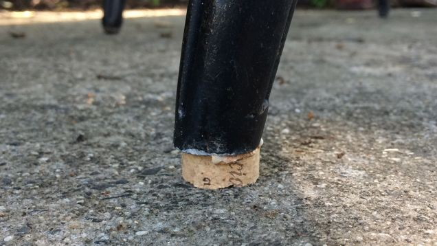 Fix An Uneven Chair With A Wine Cork