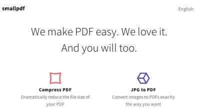 SmallPDF Compresses PDFs From The Cloud