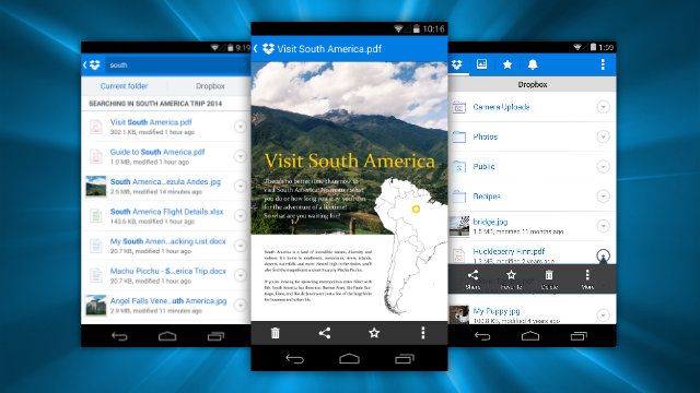 Dropbox For Android Adds Document Previews And Smarter Search
