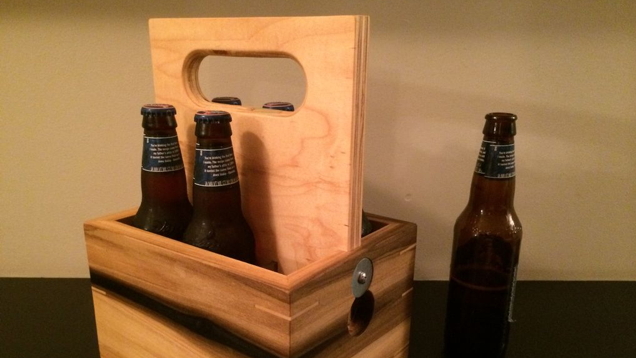 This DIY Wooden Beer Caddy Protects Your Six Pack