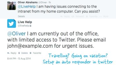 Set Up Custom, Automated Out-Of-Office Replies For Twitter
