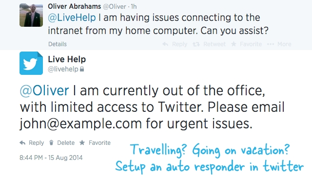Set Up Custom, Automated Out-Of-Office Replies For Twitter