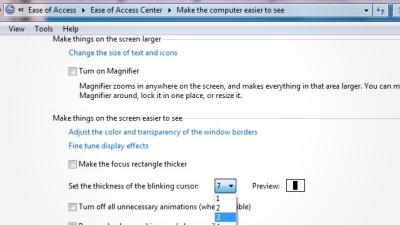 Make Your Windows Type Cursor More Visible By Increasing Its Thickness
