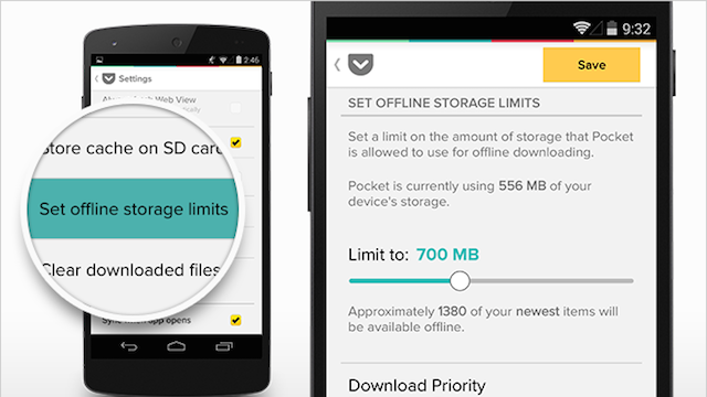 Pocket For Android Adds Storage Control And Quick-Delete Mode