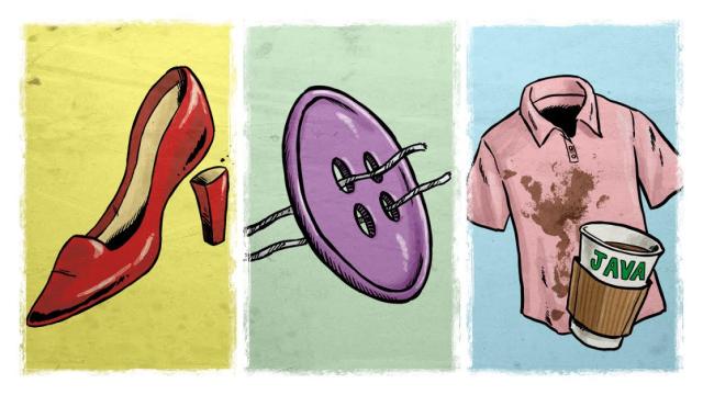 The Best Fixes For Common Clothing Mishaps When You’re Out