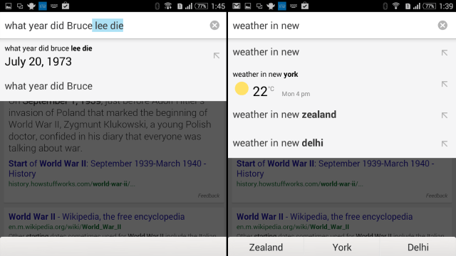 Tweak Chrome For Android To Answer Questions In The Suggestions Box