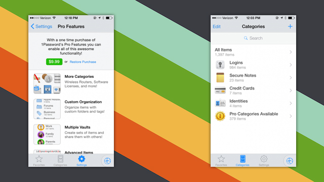 1Password For iOS Supports Touch ID, New Freemium Model