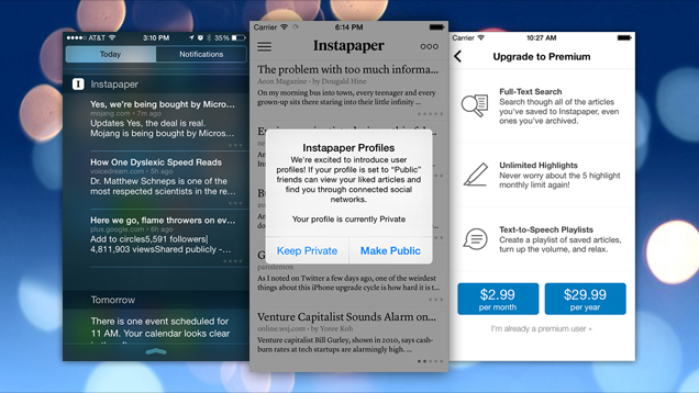 Instapaper Now Free To Download, Adds Text-To-Speech And User Profiles