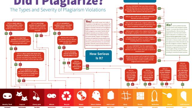 This Flowchart Explains The Severity Of Different Types Of Plagiarism