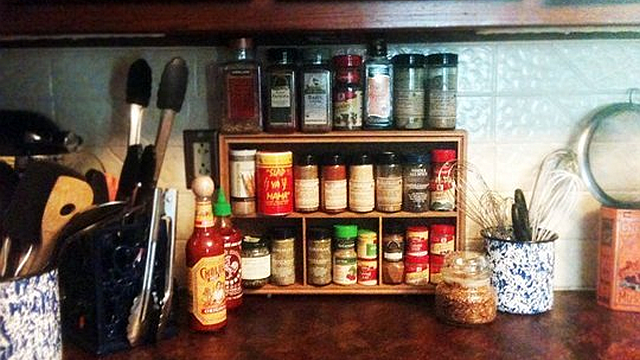 Turn A Drawer On Its Side For A Cheap, Space-Saving Spice Rack