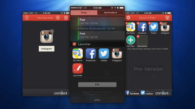 Launcher Puts Your Favourite Apps And Contacts In Notification Center