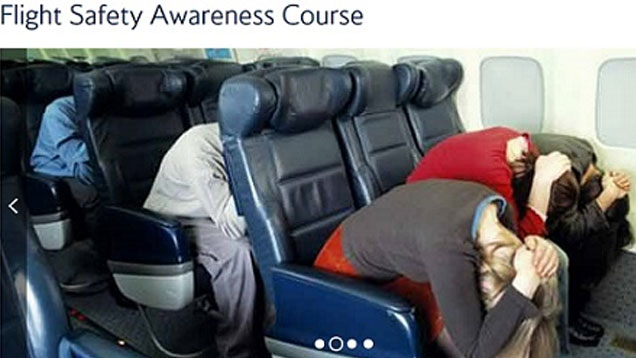 The Best Way To Hold Your Hands During A Plane Crash