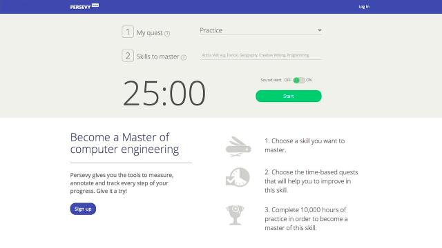 Persevy Is A Pomodoro Tool To Help You Learn Skills Or Change Habits