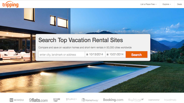 Tripping Helps You Search Multiple Vacation Rental Sites At Once