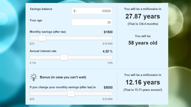 This Calculator Shows How Long It Will Take To Save A Million Dollars