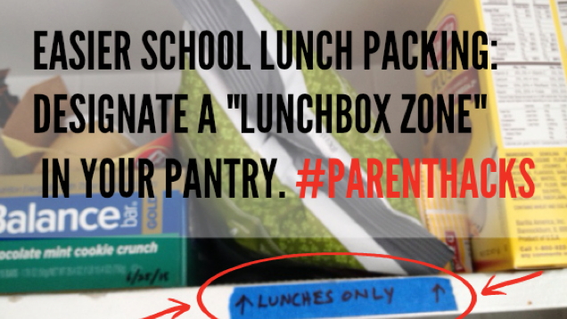 Create A ‘Lunchbox Zone’ To Prevent Snack Thieves At Home