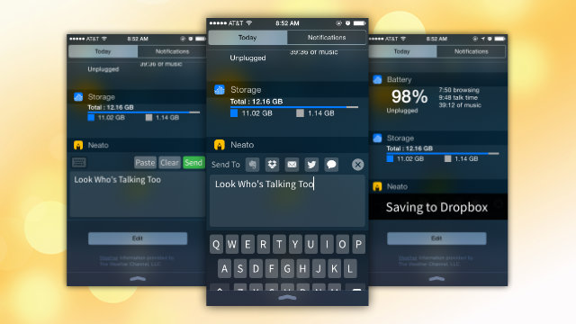 Neato Adds A Notepad To Notification Center