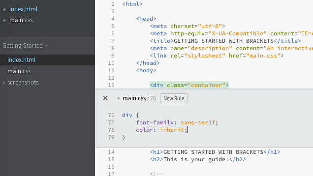 Adobe’s Brackets Is A Free Text Editor For Web Developers
