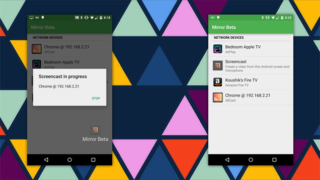 Mirror Records Your Android Screen Without Root On Lollipop