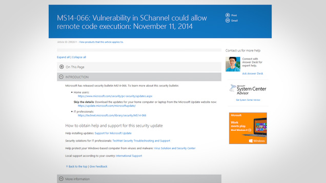 Microsoft Posts Patch For Critical Vulnerability, Download It Now